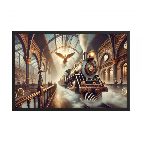 The Salvation Train Pulls Out of the Station known as "The Past" – Fuzionique Process Art on Print