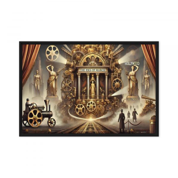 The Ides of March Goes Hollywood – Fuzionique Process Art on Canvas