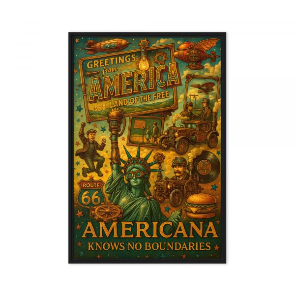 Americana: Beyond the Horizon – Fuzionique Process Art